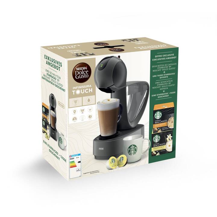 DELONGHI Infinissima Touch Starter Kit (Dolce Gusto, Gris)