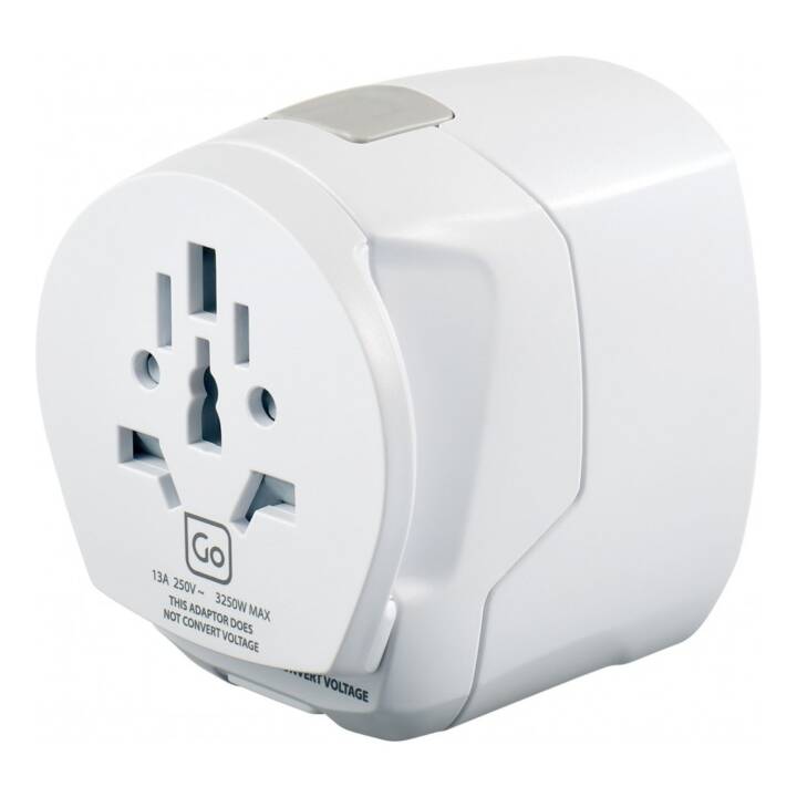 GO TRAVEL Adaptateurs Worldwide  (universel / Type G, Type B, Type I, Commonwealth, USA)