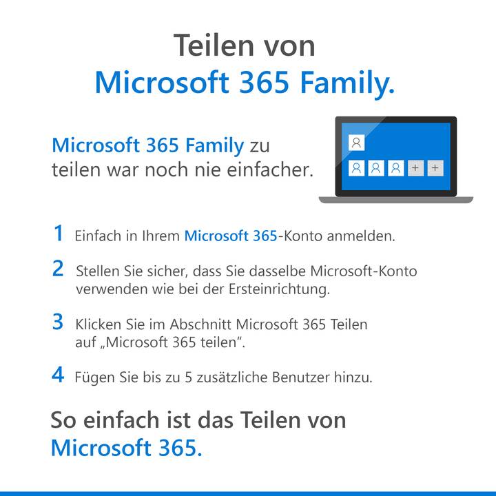MICROSOFT 365 Family (Abo, 6x, 1 Jahr, Deutsch)
