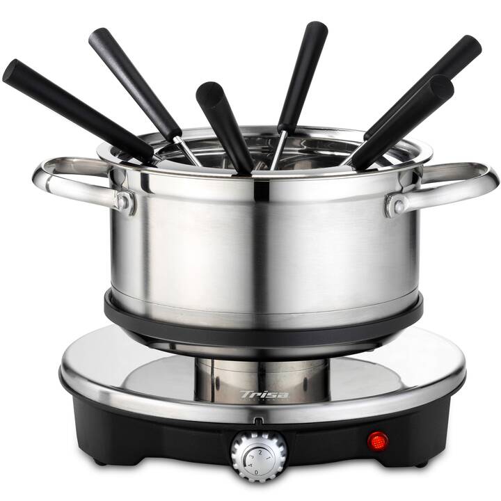 TRISA Set per Fondue Fondue „Vario Inox“ (Formaggio, Chinoise, 17 cm)