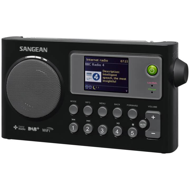 SANGEAN ELECTRONICS WFR-27C Internetradio (Schwarz)