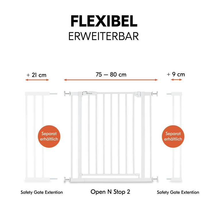 HAUCK Türschutzgitter Open N Stop 2 (75 cm - 80 cm)