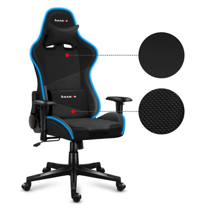 HUZARO Gaming Chaise Force 6.2 RGB (Noir)