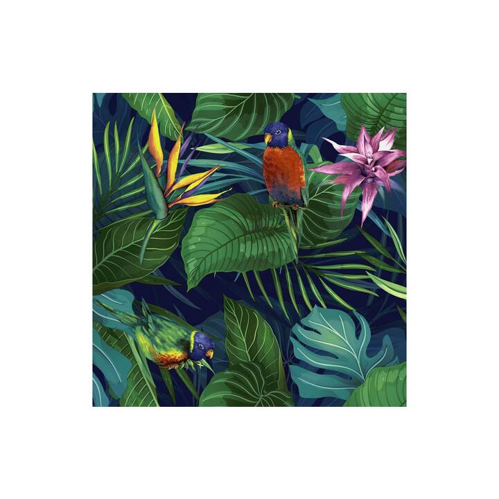 PAPER + DESIGN GMBH TABLETOP Papierserviette Jungle Paraiso (33 cm x 33 cm, 20 Stück)