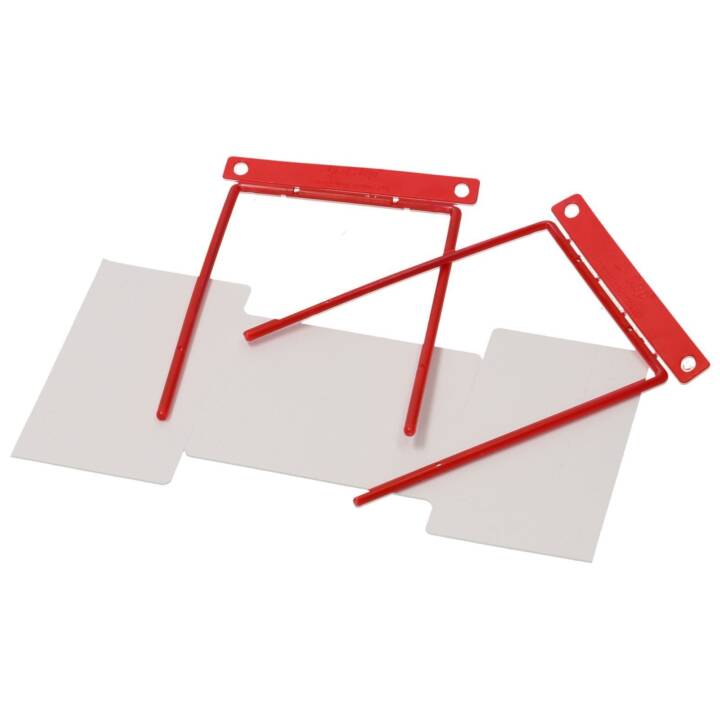 D-CLIP Fermeture adhésive (Rouge, 100 pièce)