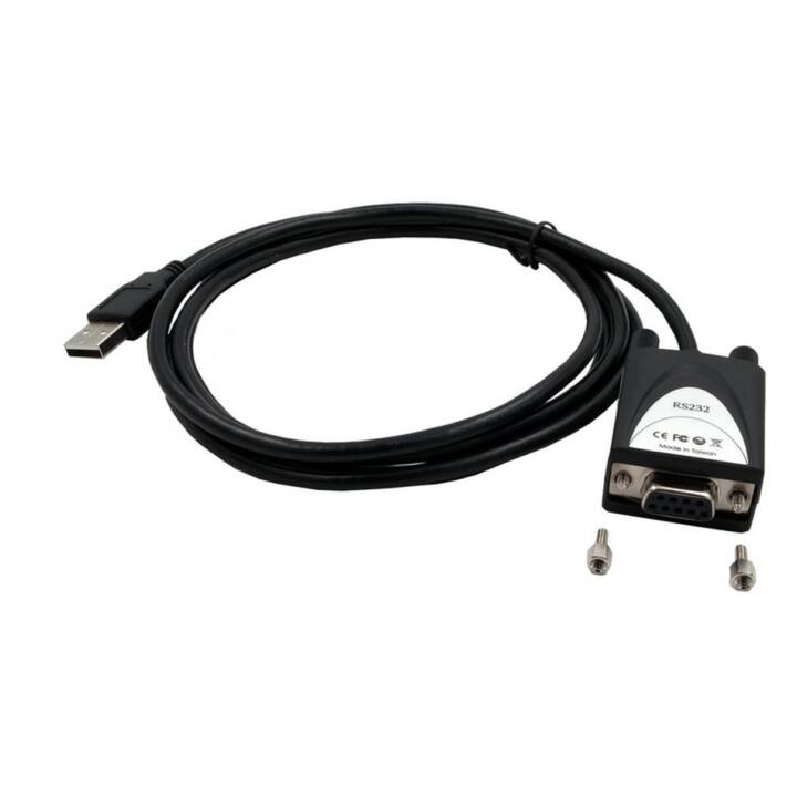 EXSYS Câble de connexion (9-pôles, DB-9, RS-232, 1.8 m)