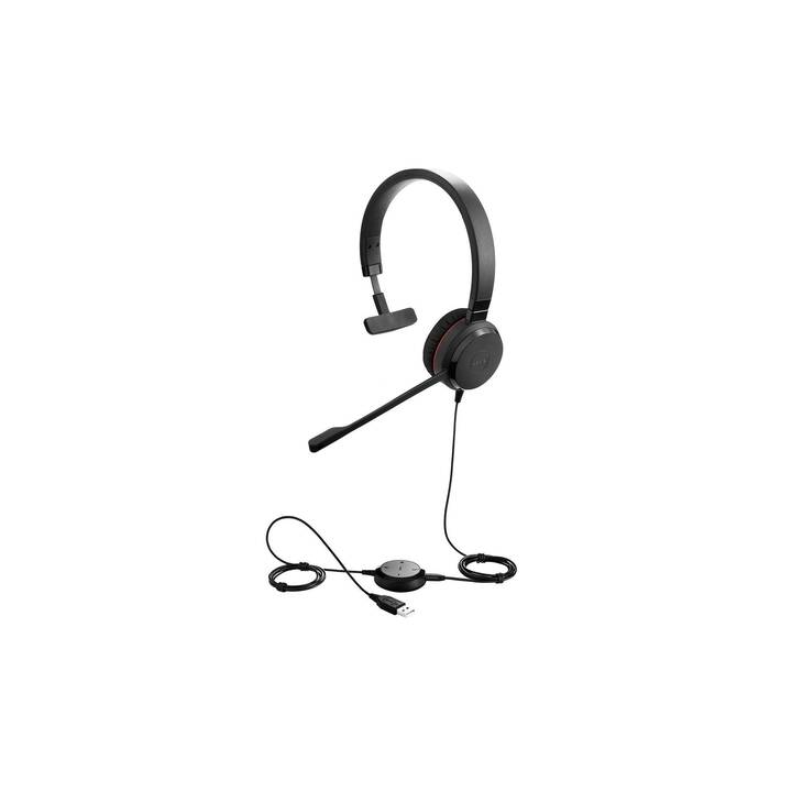 JABRA Office Headset Evolve 30 II (On-Ear, Kabel, Schwarz)
