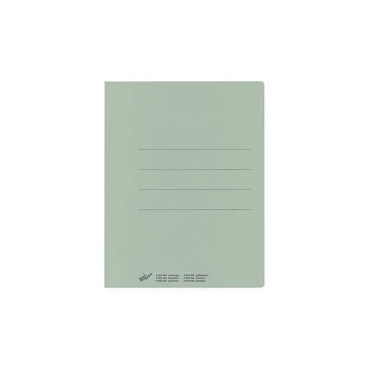 BÜROLINE Cartellina trasparente (Verde, A4, 100 pezzo)