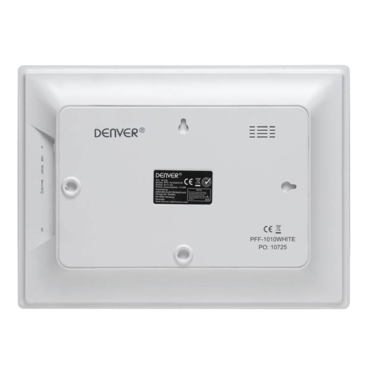 DENVER PFF-1010 (MicroSD, 10.1", Blanc)