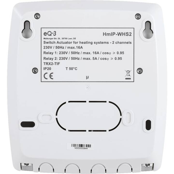 HOMEMATIC Actionneur d'interruption IP HmIP-WHS2 (WiFi)