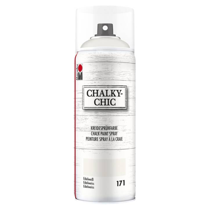 MARABU Spray colore Chalky-Chic (400 ml, Argento, Bianco)