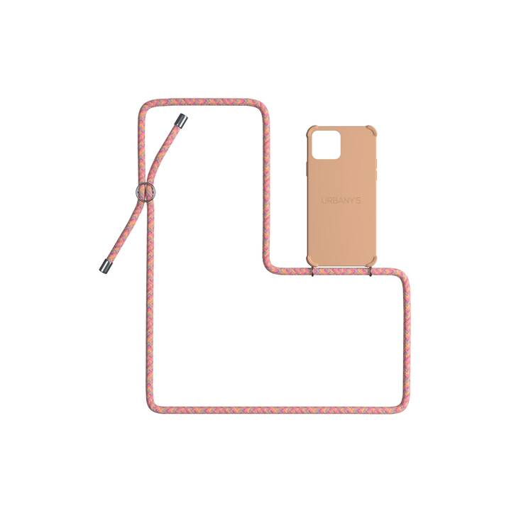 URBANY'S Backcover con cordoncino Summer of Love (iPhone 13 Pro, Rosa)