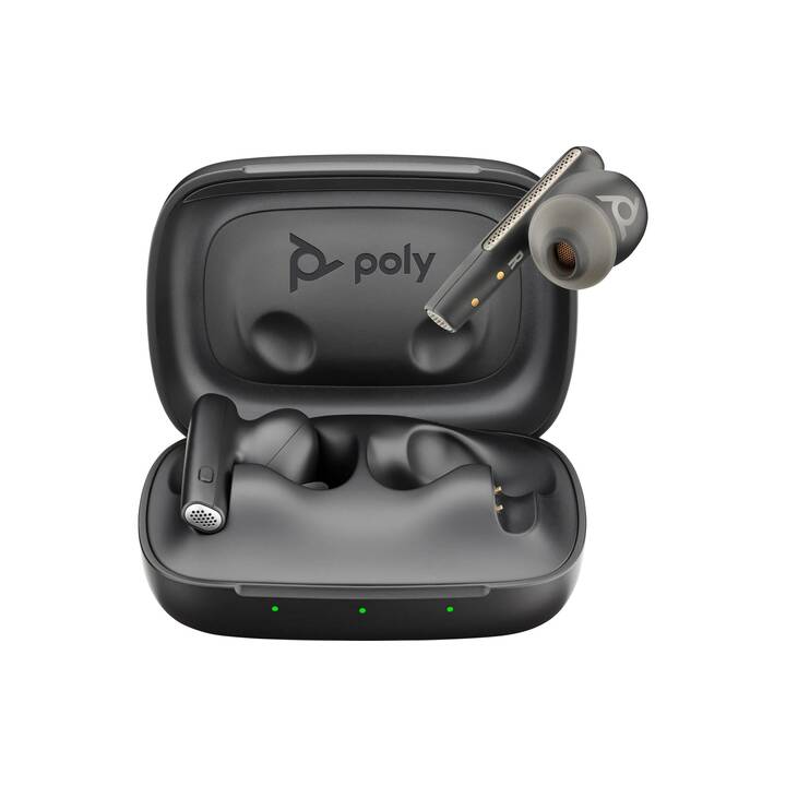 HP Office Headset Poly Voyager Free 60 UC (Earbud, Kabellos, Carbon Black)