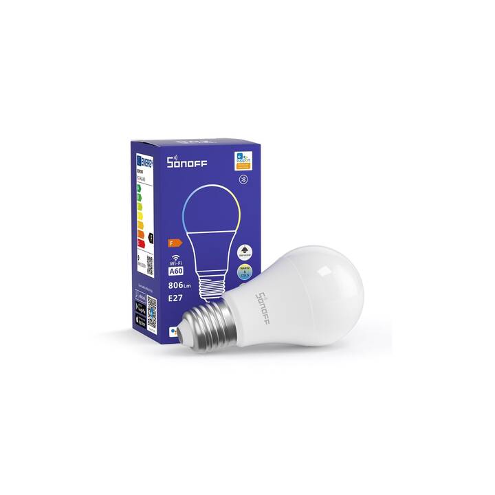 SONOFF Ampoule LED B02-BL-A60 (E27, WLAN, Bluetooth, 9 W)