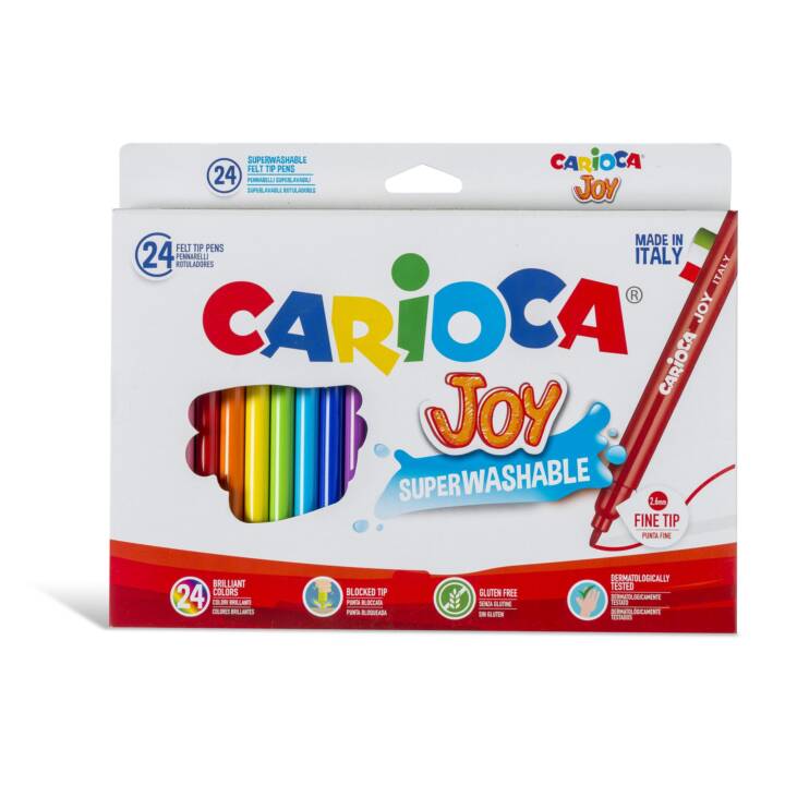 CARIOCA Crayon feutre (Multicolore, 24 pièce)