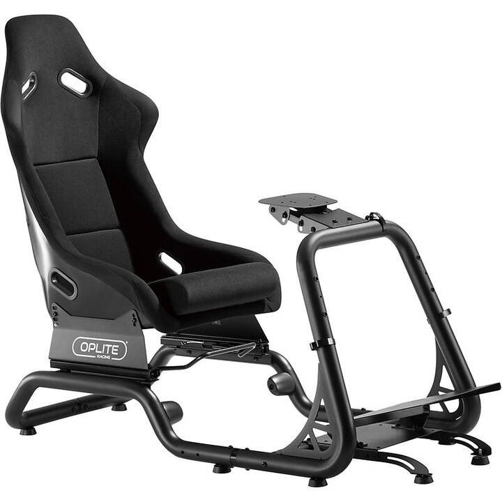 OPLITE Sedia da gaming GTR Racing Cockpit (Nero)