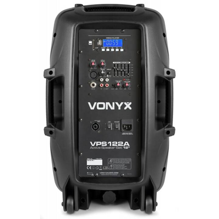 VONYX VPS122A (400 W, Enceinte verticale, Noir)