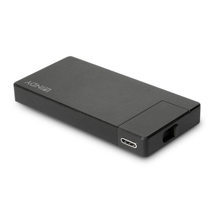 LINDY Dockingstation DST Micro (HDMI, USB 3.2 Gen 1 Typ-A, USB 3.2 Typ-C)