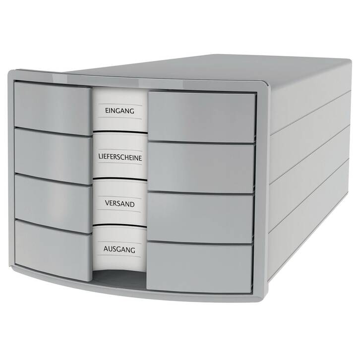 HAN Büroschubladenbox Impuls (A4, C4, 28 cm  x 36.7 cm  x 23.5 cm, Grau)