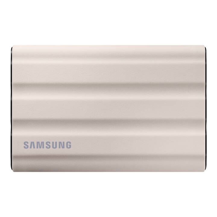 SAMSUNG Portable SSD T7 Shield (USB Typ-C, 2 TB, Beige)