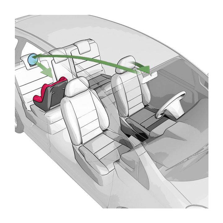 REER Rücksitzspiegel Safetyview (Grau, Schwarz, Anthrazit)