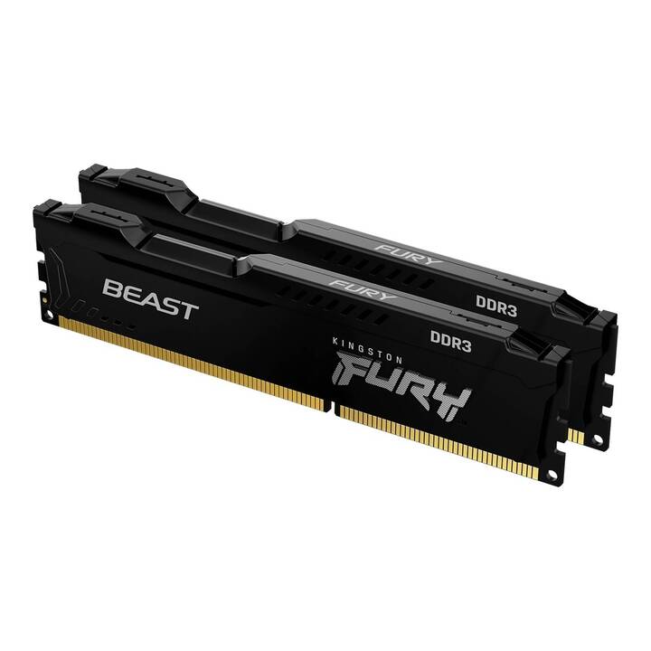 HYPERX Fury Beast KF318C10BBK2/16 (2 x 8 Go, DDR3-SDRAM 1866 MHz, DIMM 240-Pin)