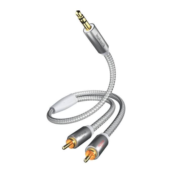 IN-AKUSTIK Premium RCA Câble de raccordement (Jack 3.5 mm, Cinch, 150 cm)