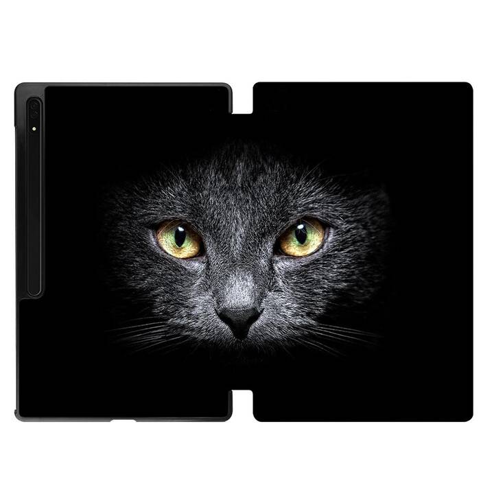EG Schutzhülle (14.6", Galaxy Tab S9 Ultra, Katzen, Schwarz)