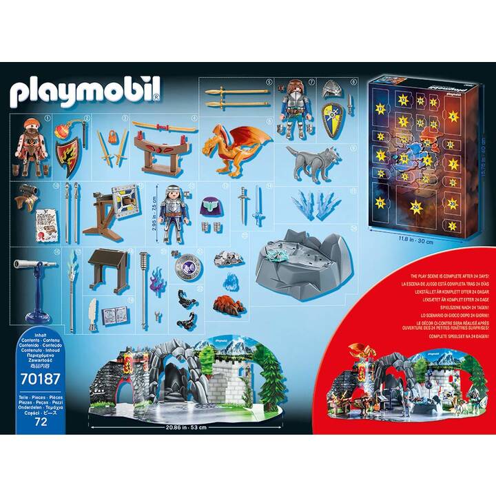 PLAYMOBIL Novelmore Adventskalender - Kampf um den magischen Stein (70187)