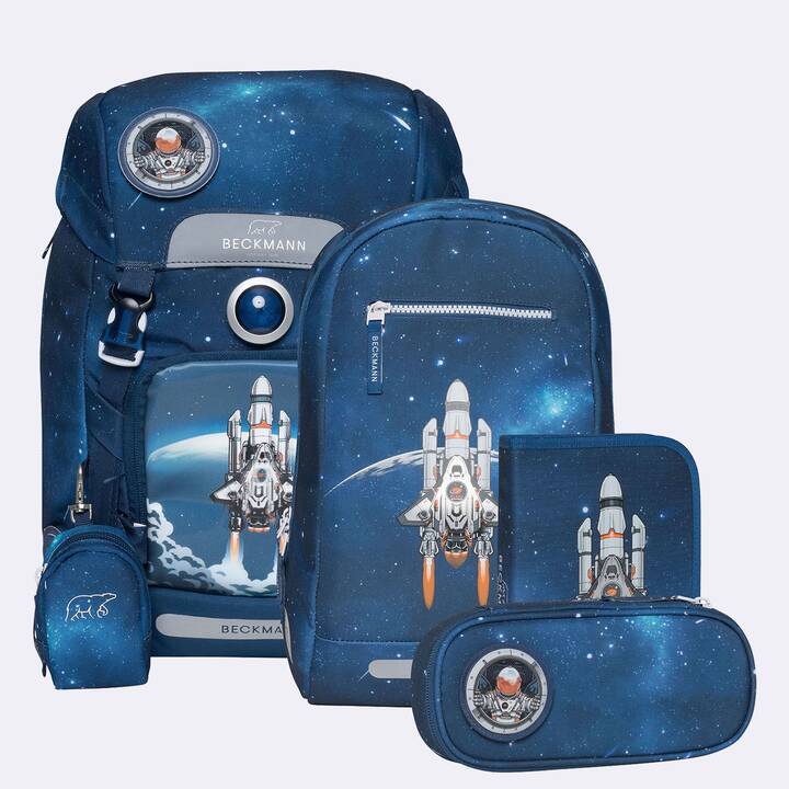 BECKMANN Set di borse Classic Space Mission (22 l, Grigio, Blu)