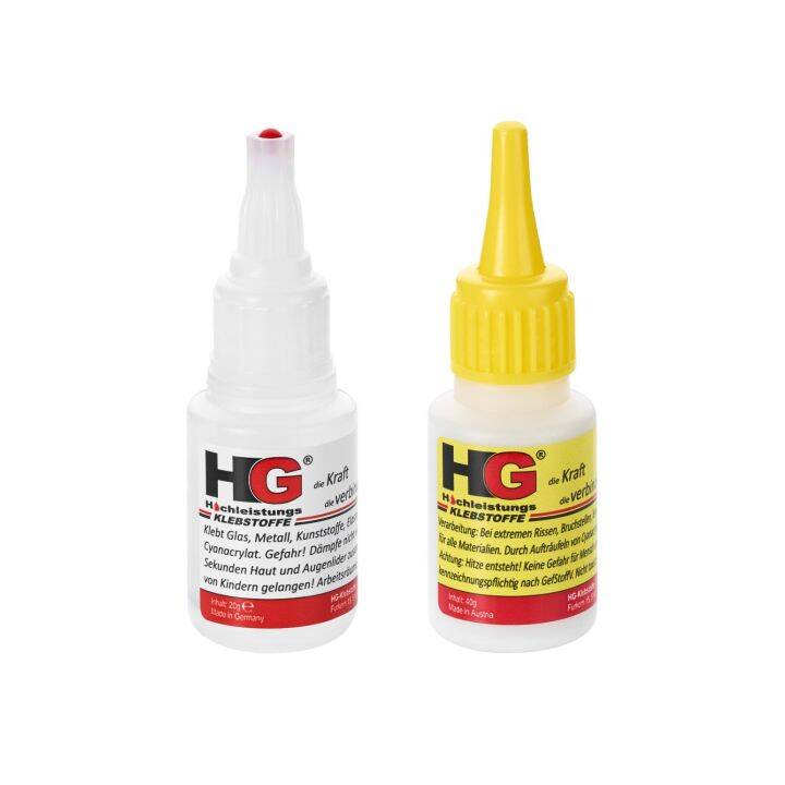 HG POWER GLUE Colles spéciales (60 g, 2 pièce)