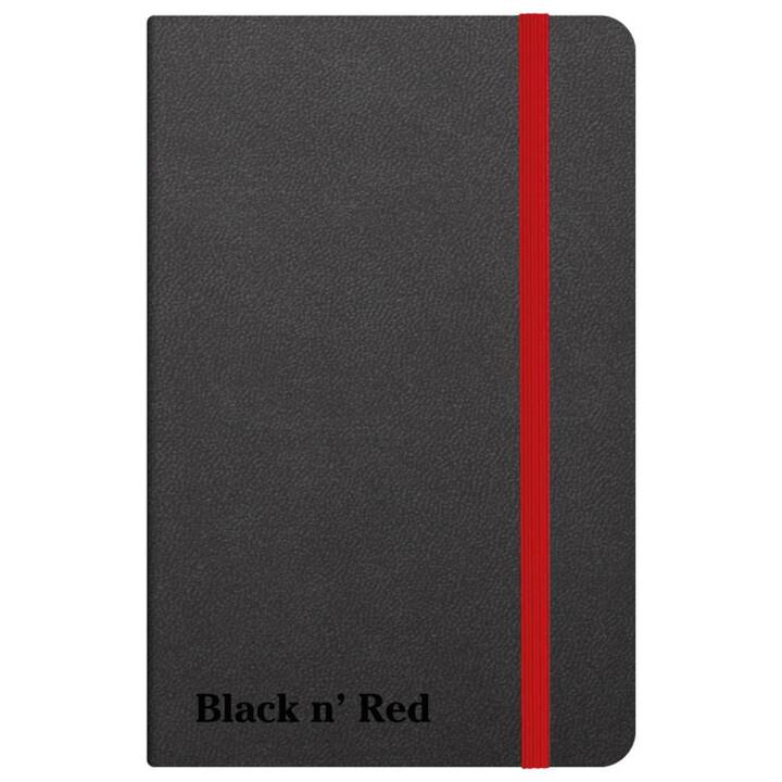 OXFORD Carnets Black n'Red (A6, Quadrillé, Ligné)