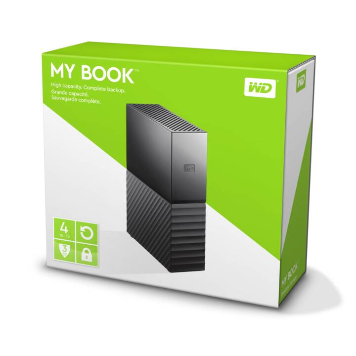 WD My Book (USB Typ-A, 4 TB, Schwarz)