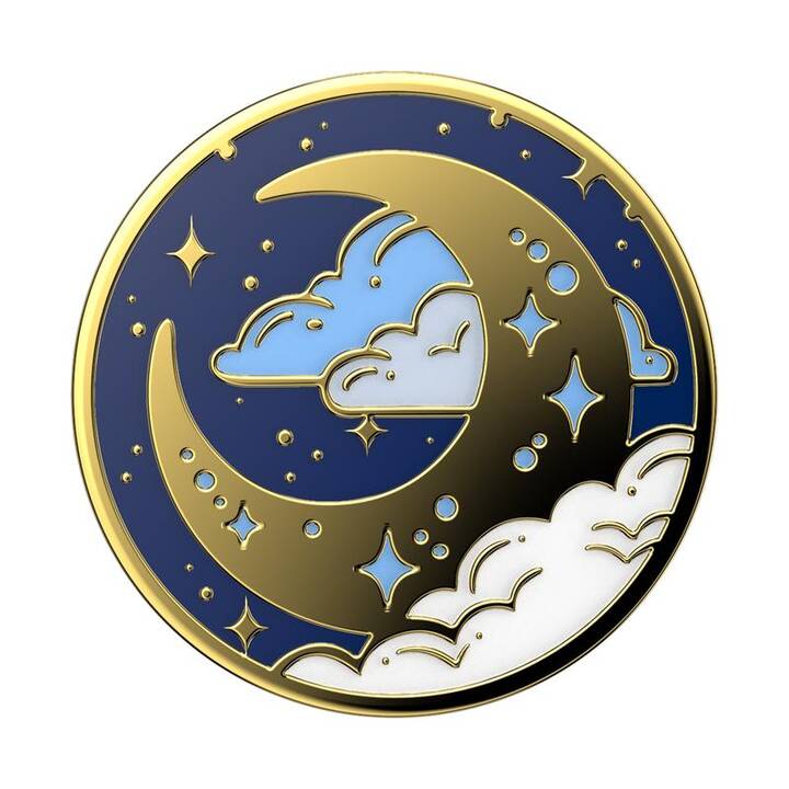 POPSOCKETS Premium Fly me to the moon Fingerhalter (Gold, Blau, Weiss)