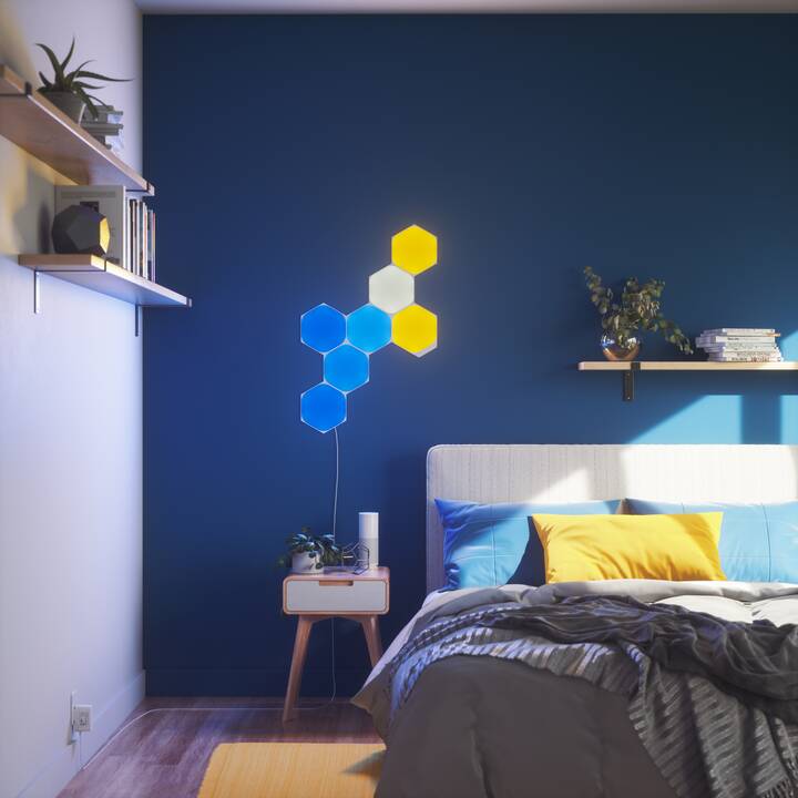 NANOLEAF LED Stimmunglicht Hexagon Panel 3x (Mehrfarbig)