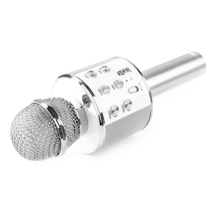 MAX KM01S Microphone à main (Argent)