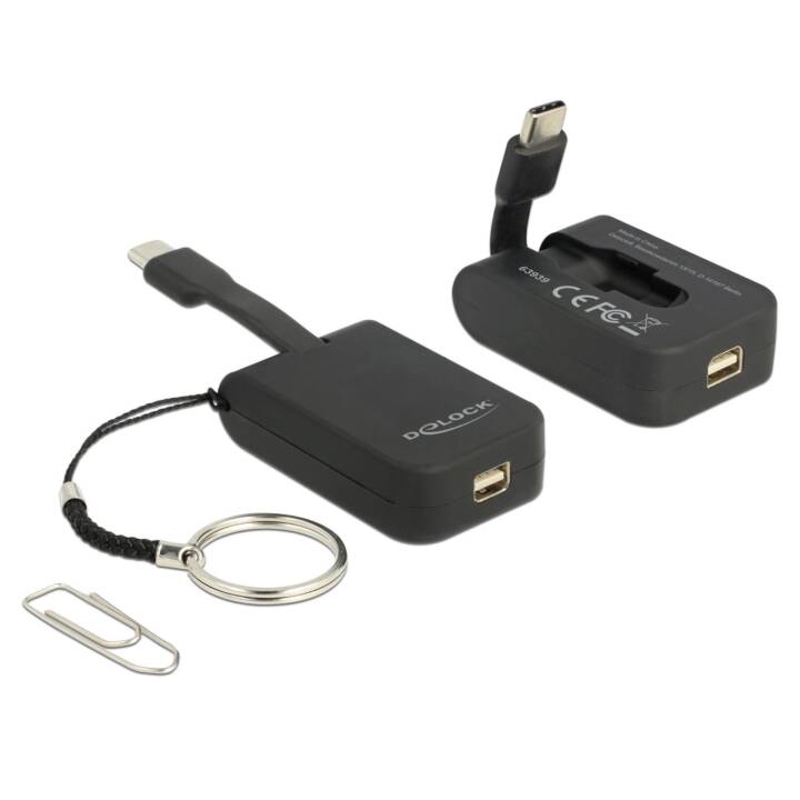 DELOCK Adapter (USB 2.0 Typ-C, Mini DisplayPort, 0.03 m)