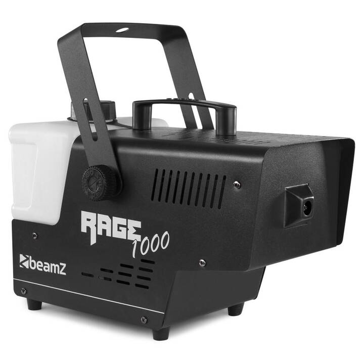 BEAMZ Rage 1000 Machine à fumée (2 l, 1000 W, Blanc, Noir)