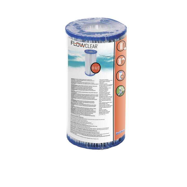 BESTWAY Filterkartusche Flowclear (10.6 cm, III)