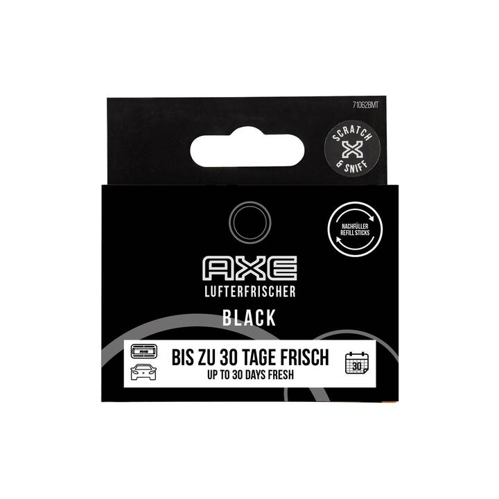 AXE Fahrzeuglufterfrischer Nachfüllung Black (Patschuli, Rosmarin, Zedernholz, Wassermelone, Bergamotte, Moosig)