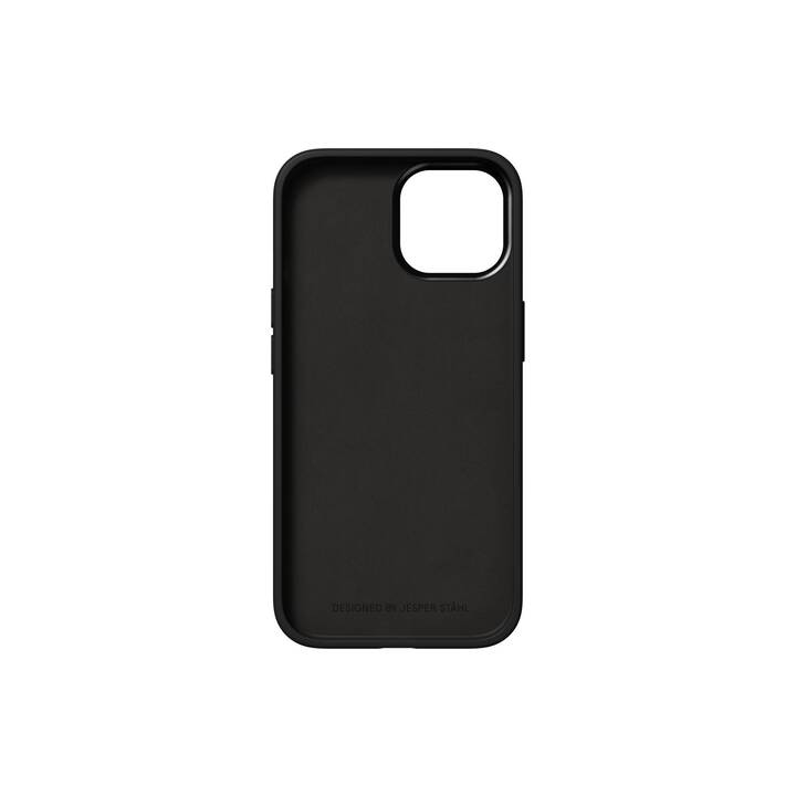 NUDIENT Backcover (iPhone 15, Brillant noir, Noir, Charcoal black, Aluminium)