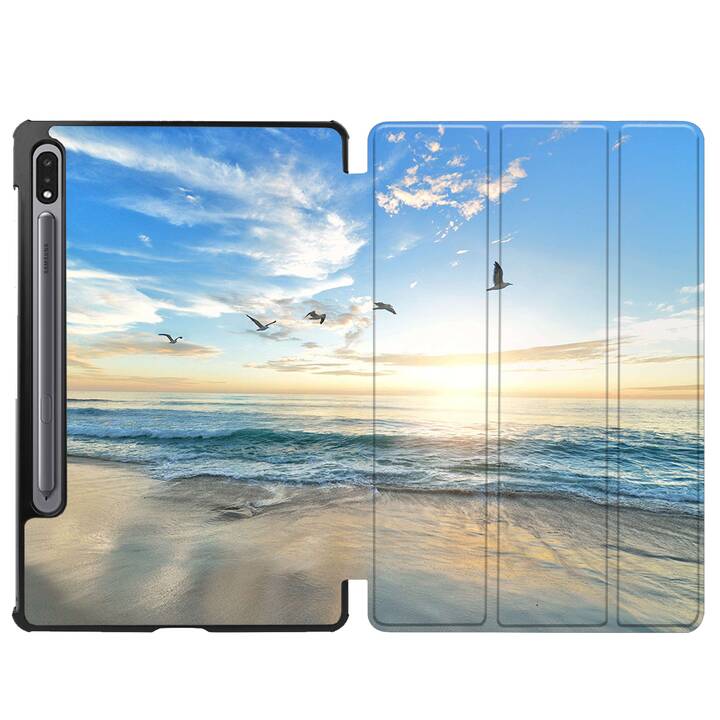 EG flip cover per Samsung Galaxy Tab S7 FE 12,4" (2021) - blu spiaggia