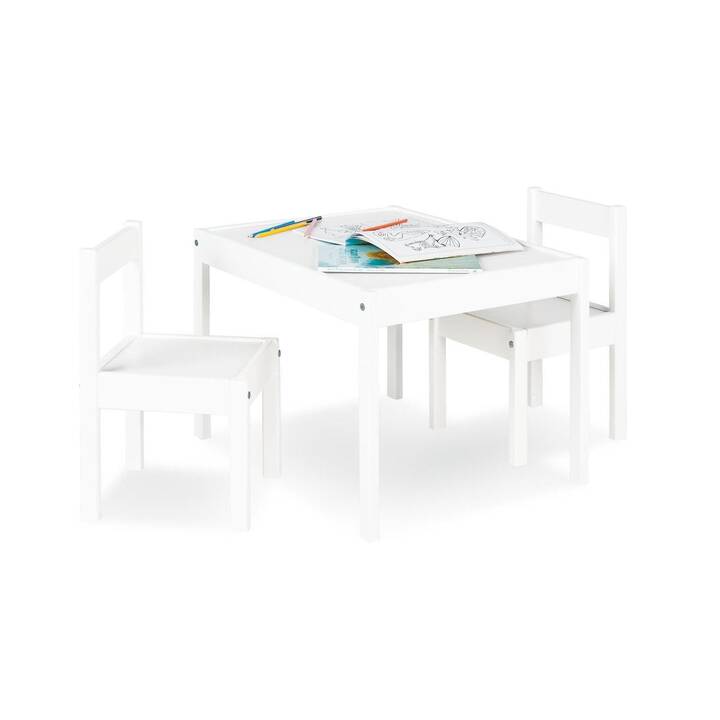 PINOLINO Ensemble table et chaise enfant Sina (Blanc)
