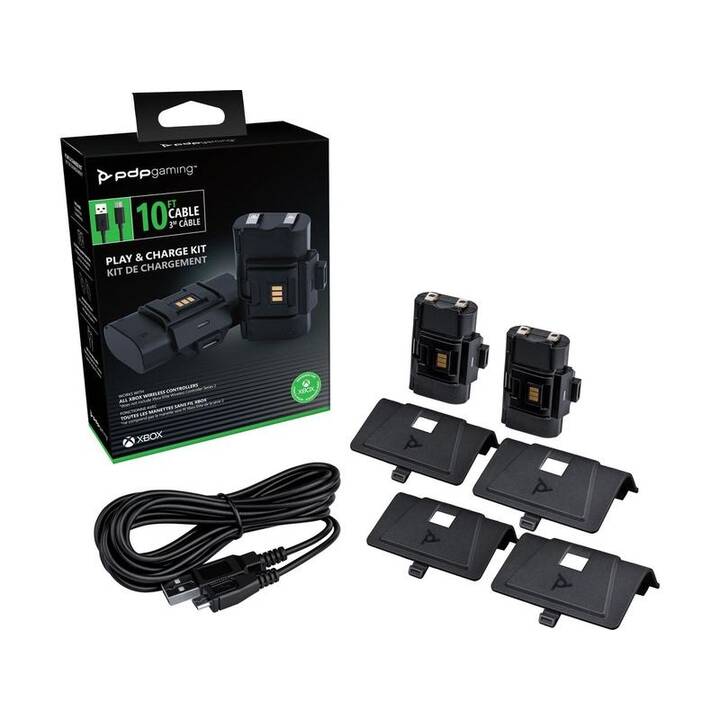 PDP Play & Charge Kit Ladegerät (Microsoft Xbox Series X, Schwarz)