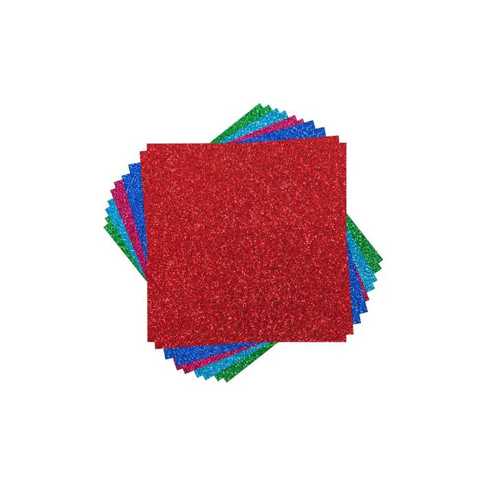 CRICUT Papier spécial (Vert foncé, Bleu, Rouge, Pink, 10 pièce)