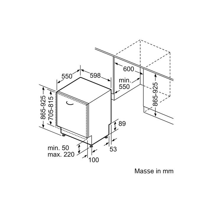 SIEMENS SX73HX64AH (Norma EU 60 cm, totalmente integrabile)