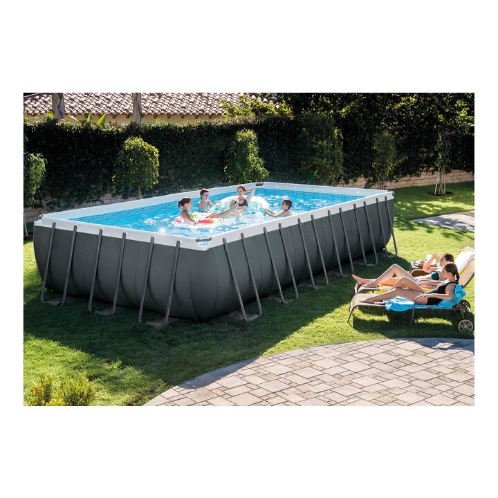 INTEX Piscina fuori terra con struttura tubolare in acciaio XTR (366 cm x 732 cm x 132 cm)