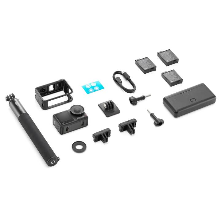 DJI Osmo Action 4 Adventure Combo (3840 x 2880, Schwarz)