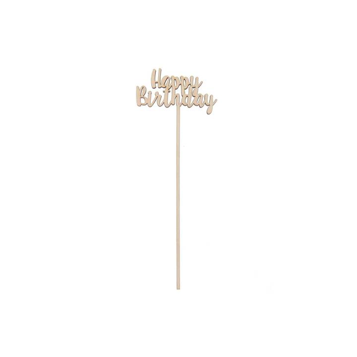 RICO DESIGN Lettre Happy Birthday (Beige, Bois)