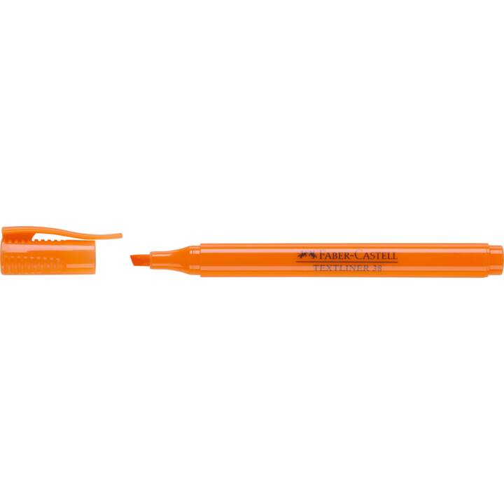 FABER-CASTELL Textmarker 38 (Orange, 1 Stück)